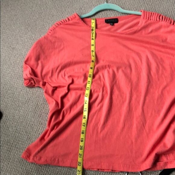 🍭*6/$30* Cameo Rayon/Cotton Blend Coral top 2X - Picture 8 of 8